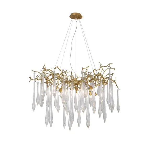 Подвесная люстра Crystal Lux Reina SP8 D1000 Gold Pearl, фото , изображение 4